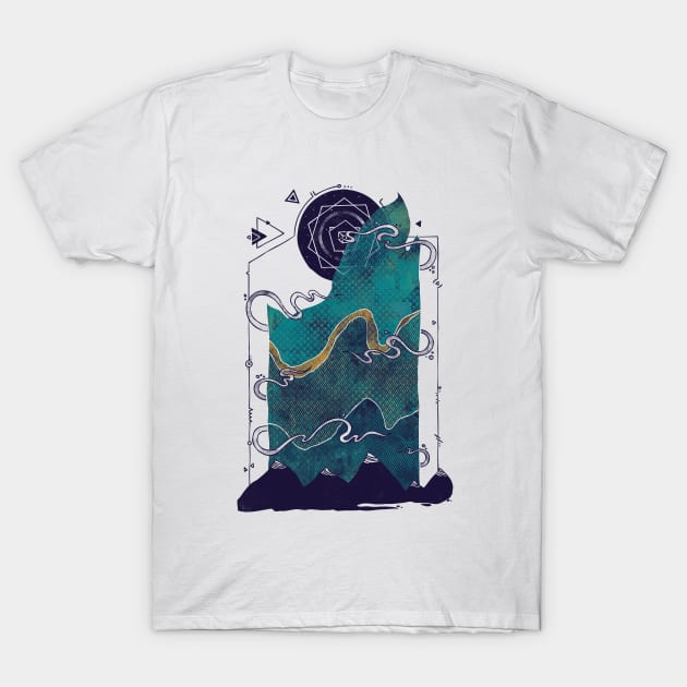 northern nightsky T-Shirt by againstbound